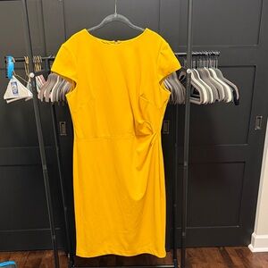 Ralph Lauren Mustard Midi Dress